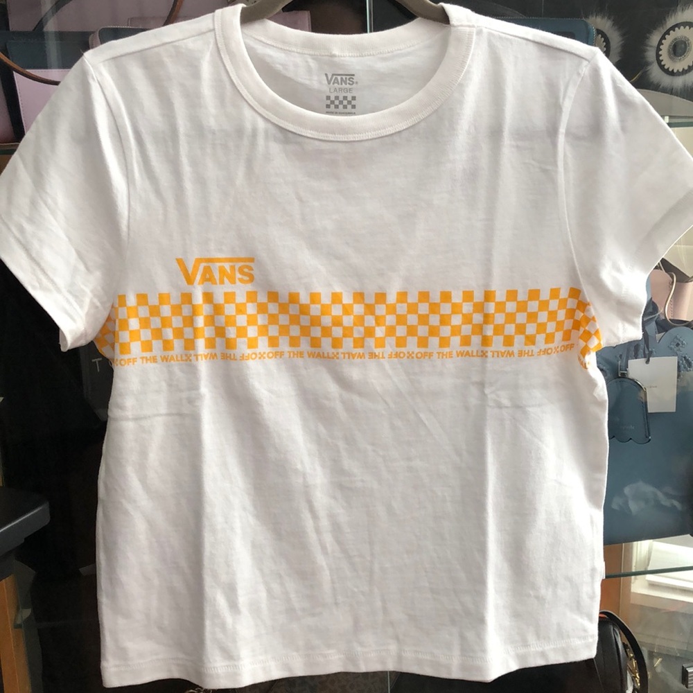 Vans Checkered white with yellow top